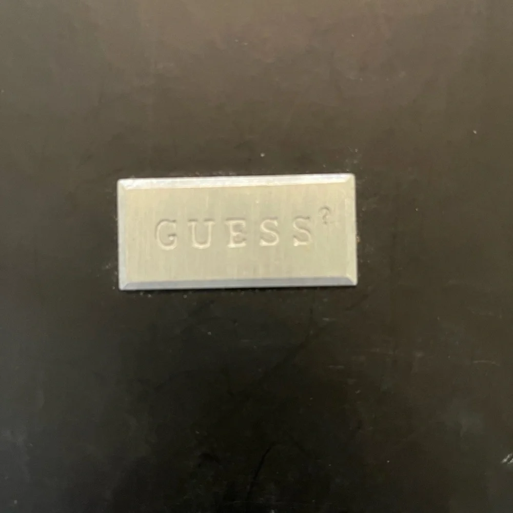 Vintage guess Mens passcase wallet buxton top grain cowhide brown